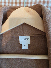 J.Crew Brown Cotton Sweater Coatigan (XL)