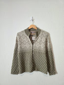 NEW Vintage Fairisle Zip Up Sweater (MP)