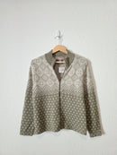NEW Vintage Fairisle Zip Up Sweater (MP)