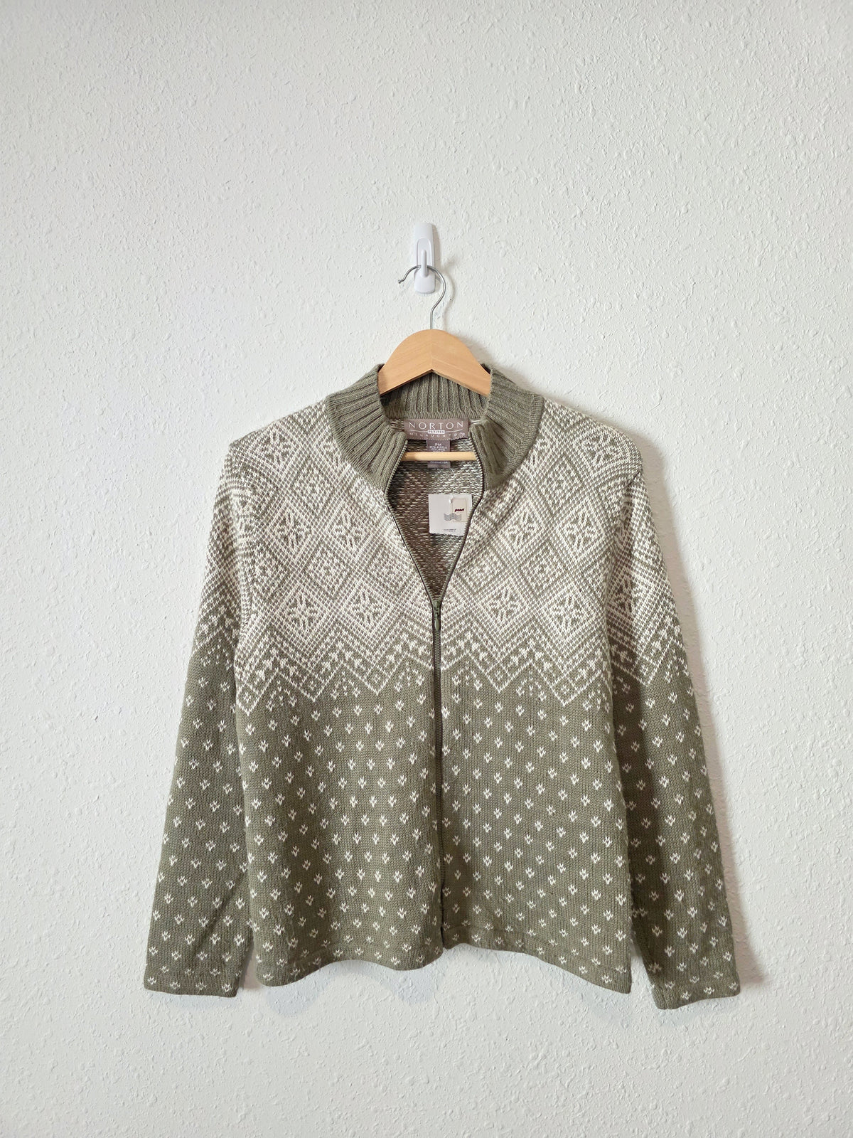NEW Vintage Fairisle Zip Up Sweater (MP)
