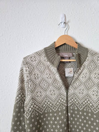 NEW Vintage Fairisle Zip Up Sweater (MP)