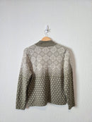 NEW Vintage Fairisle Zip Up Sweater (MP)