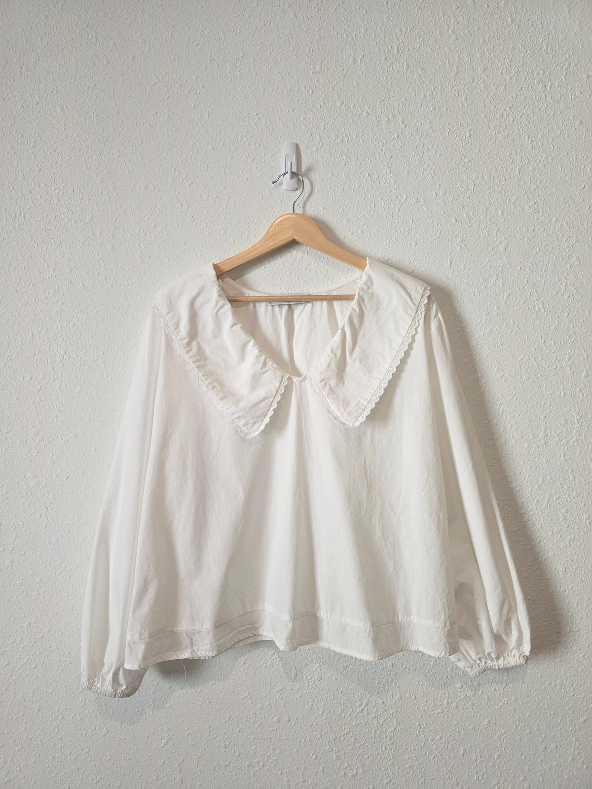 Petal & Pup Collared Cotton Blouse (XL)