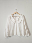 Petal & Pup Collared Cotton Blouse (XL)