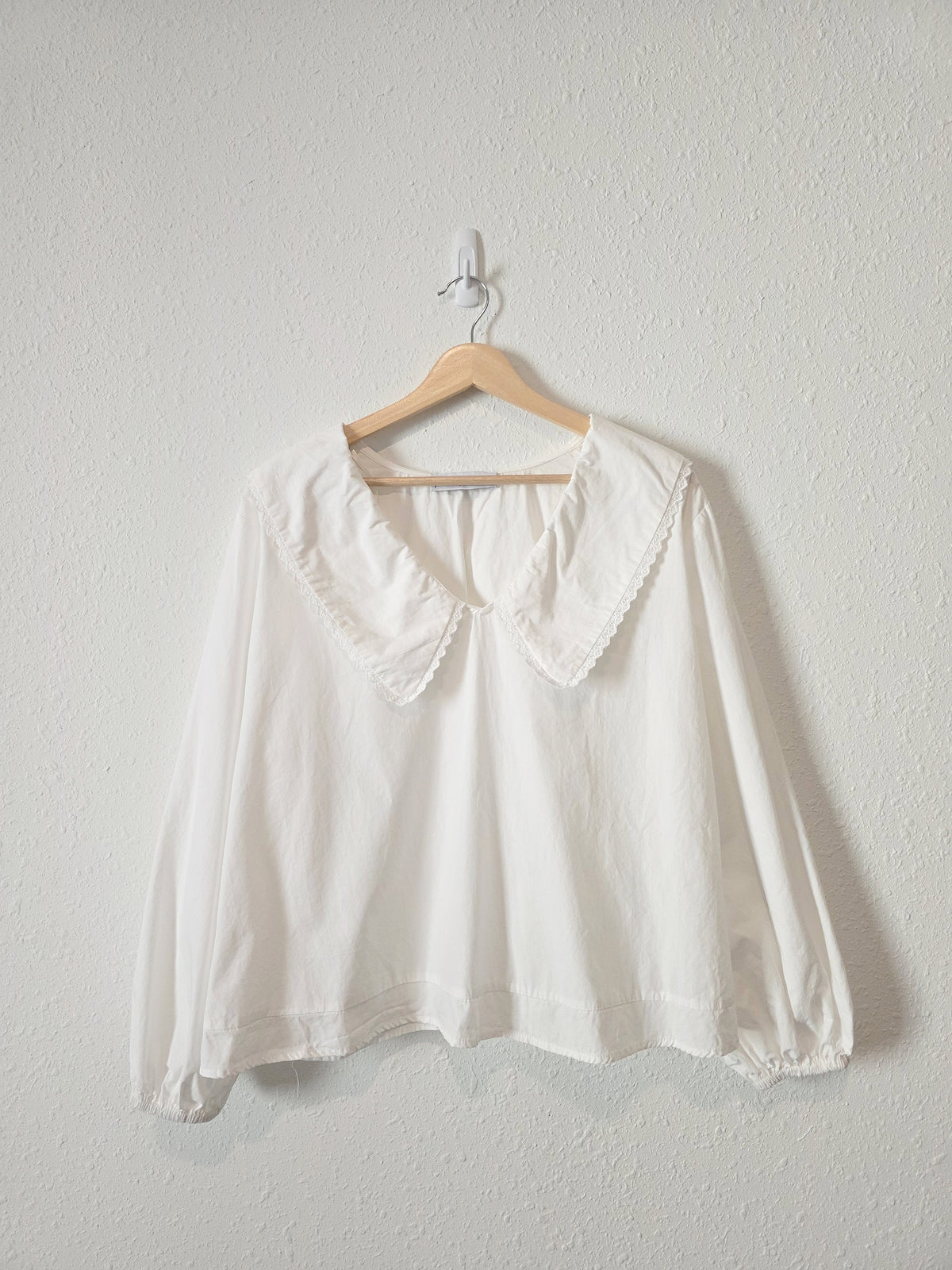 Petal & Pup Collared Cotton Blouse (XL)