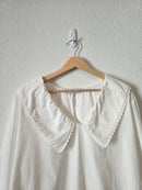 Petal & Pup Collared Cotton Blouse (XL)