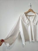 Petal & Pup Collared Cotton Blouse (XL)