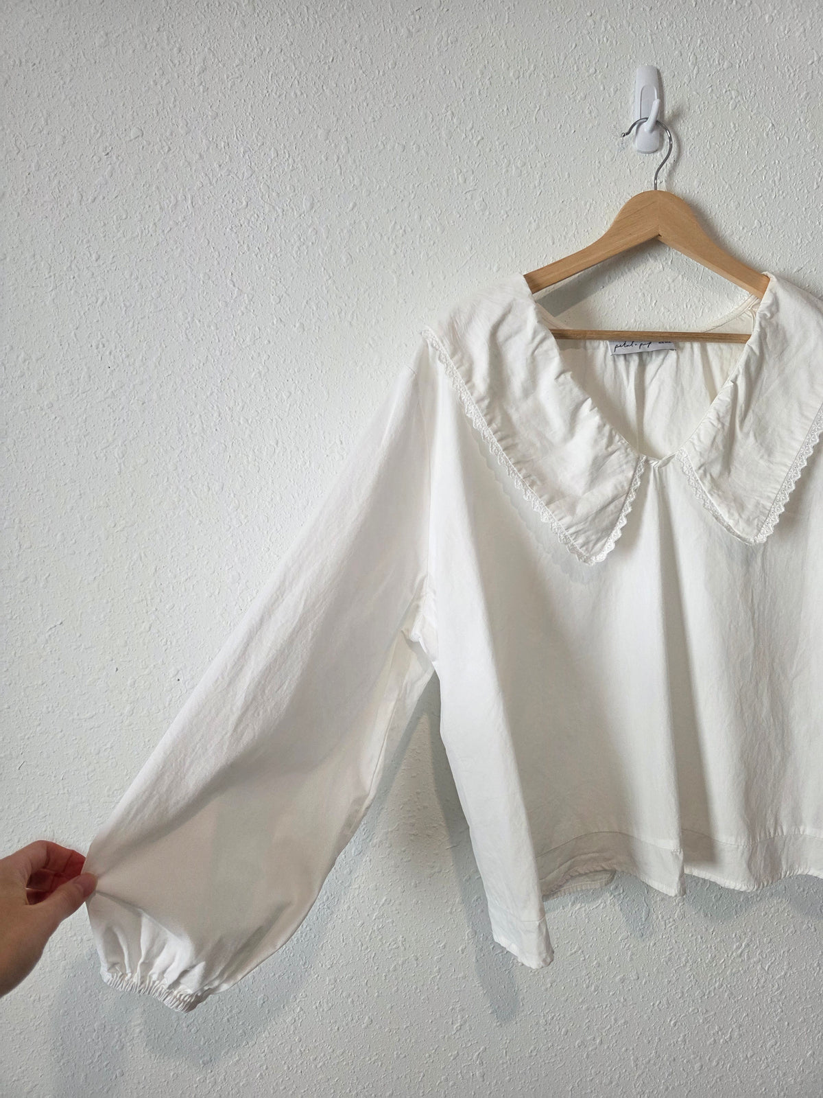 Petal & Pup Collared Cotton Blouse (XL)