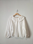 Petal & Pup Collared Cotton Blouse (XL)