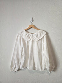 Petal & Pup Collared Cotton Blouse (XL)