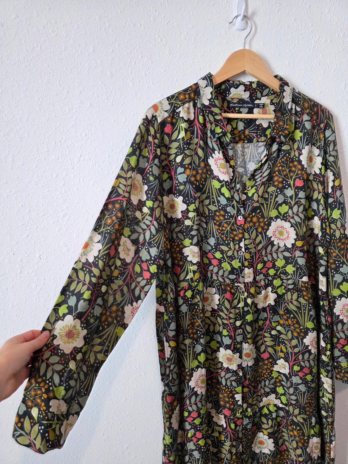 Gudrun Sjoden Floral Midi Dress (L)