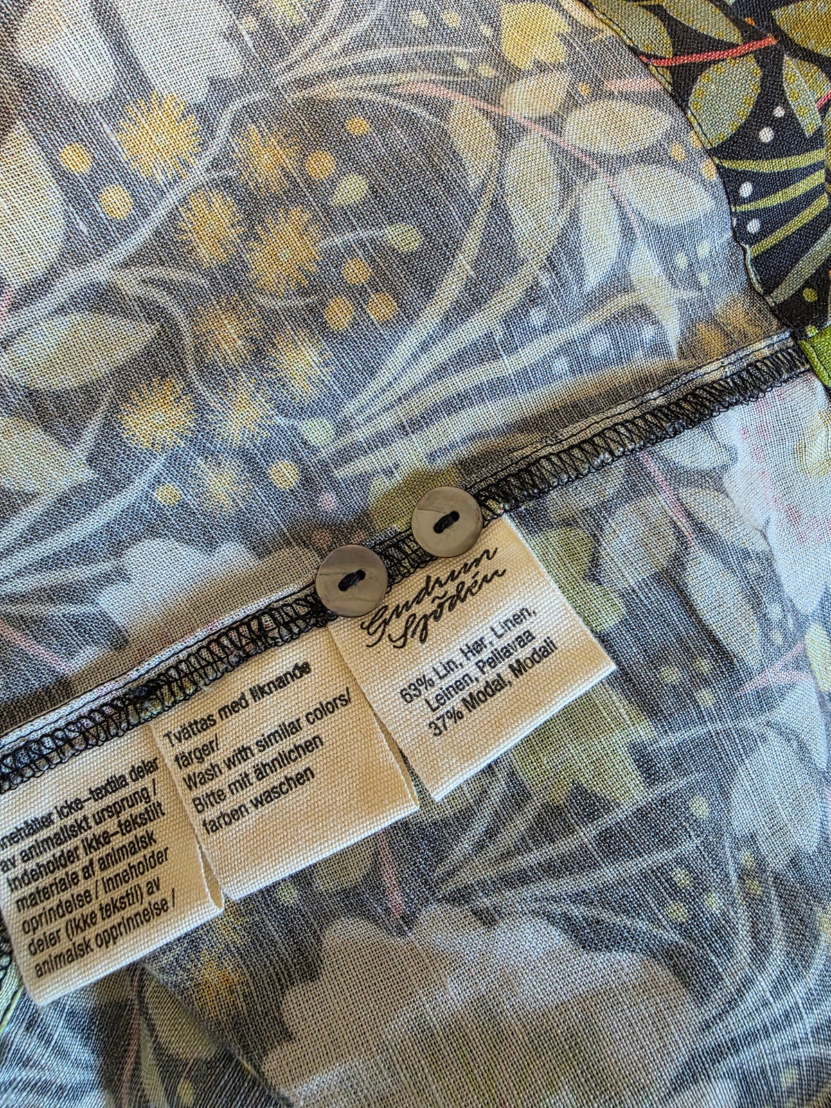 Gudrun Sjoden Floral Midi Dress (L)