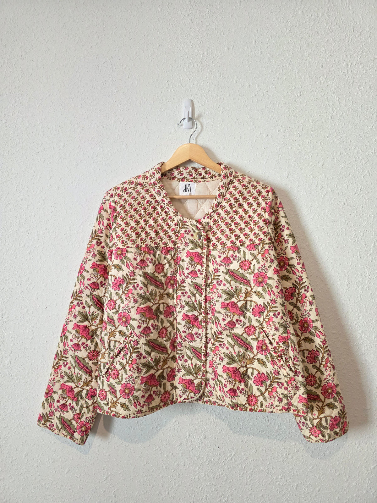 Anthropologie Floral Quilted Jacket (L)