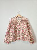 Anthropologie Floral Quilted Jacket (L)