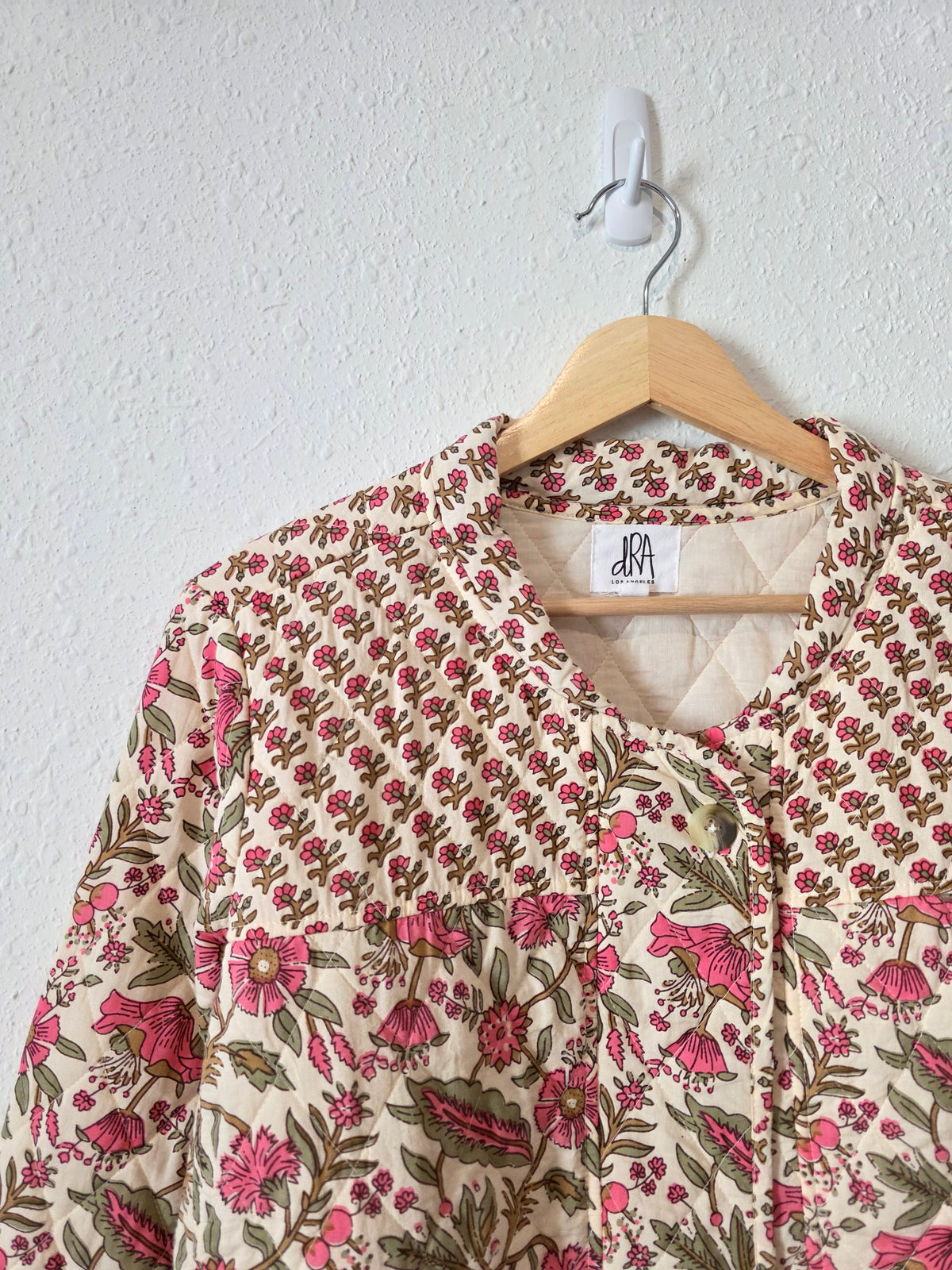 Anthropologie Floral Quilted Jacket (L)