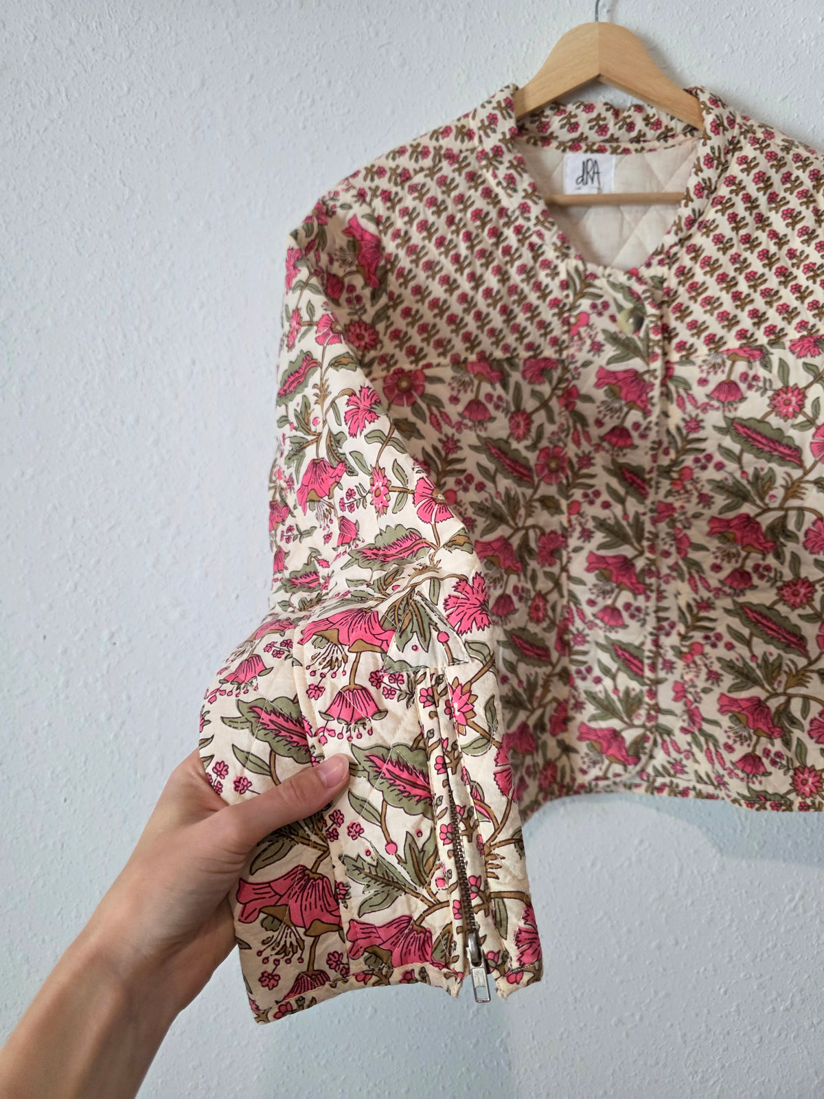 Anthropologie Floral Quilted Jacket (L)