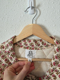 Anthropologie Floral Quilted Jacket (L)