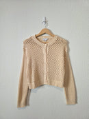 Miou Muse Open Stitch Cotton Cardigan (M)