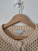 Miou Muse Open Stitch Cotton Cardigan (M)