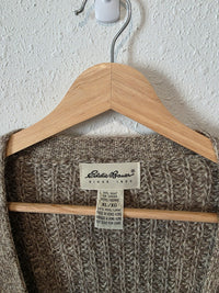 Vintage Eddie Bauer Chunky Wool Cardigan (XL)