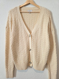 Evereve Textured Cotton Cardigan (XS)