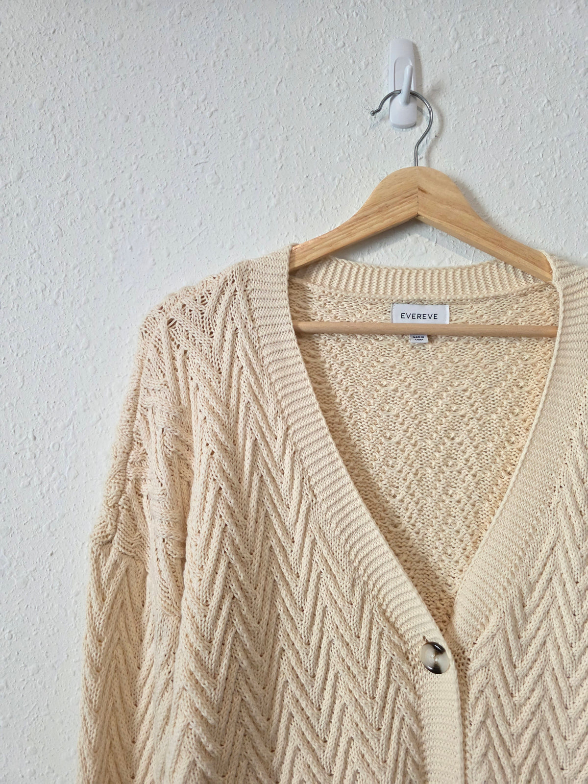 Evereve Textured Cotton Cardigan (XS)