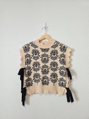 &Merci Floral Tie Sweater Vest (M)