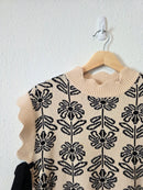 &Merci Floral Tie Sweater Vest (M)