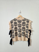 &Merci Floral Tie Sweater Vest (M)