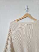 J.Jill Cable Knit Poncho Sweater (OS)