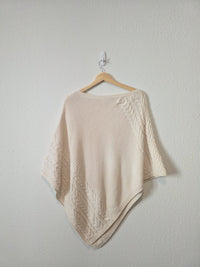 J.Jill Cable Knit Poncho Sweater (OS)
