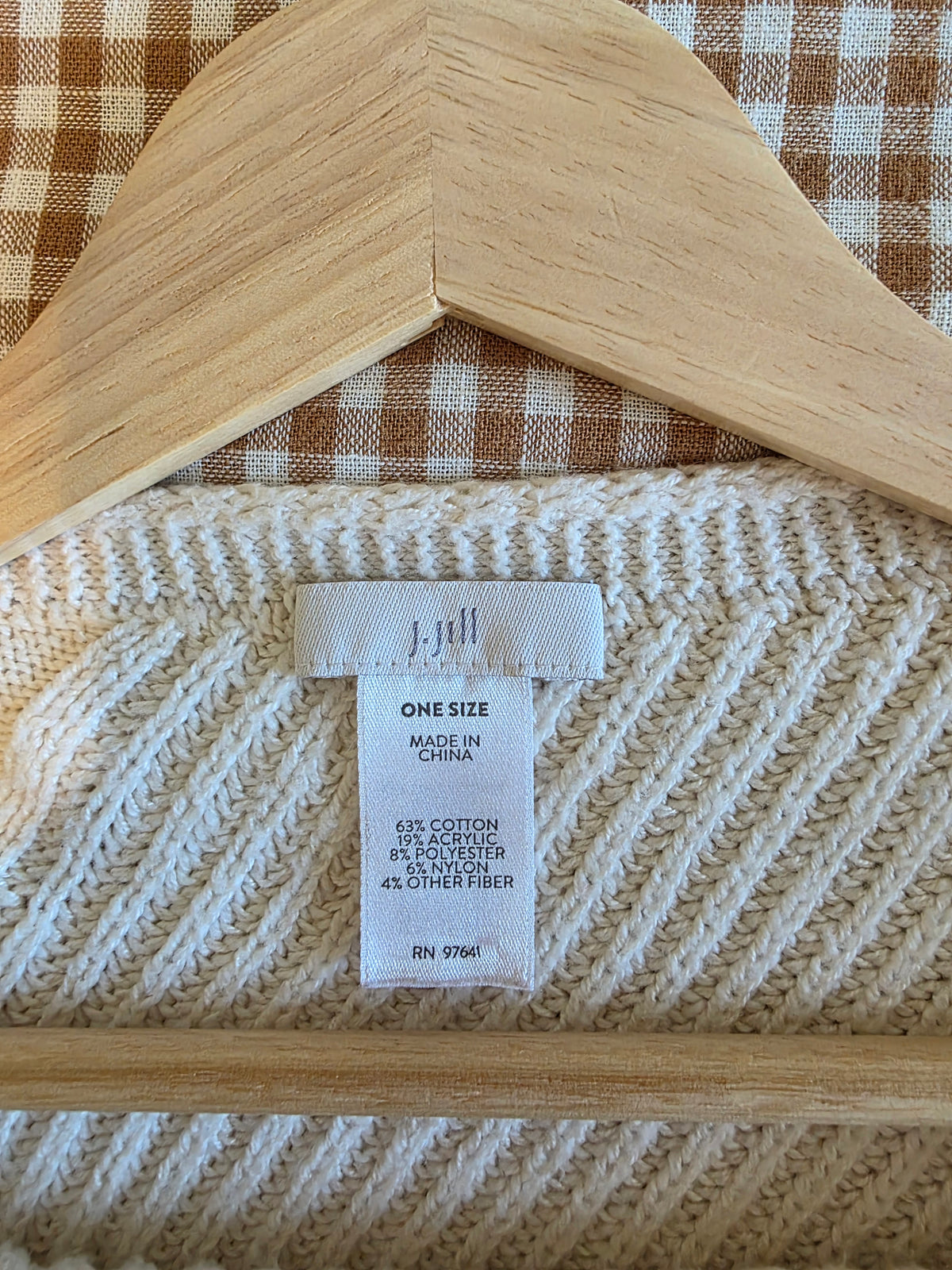 J.Jill Cable Knit Poncho Sweater (OS)