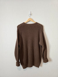 Vintage LL Bean Brown Cotton Wool Sweater (M)