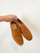 Quince Leather Suede Penny Loafers (6.5)