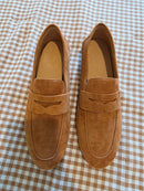 Quince Leather Suede Penny Loafers (6.5)