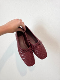 Quince Woven Leather Ballet Flats (6)