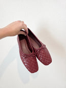 Quince Woven Leather Ballet Flats (6)