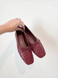 Quince Woven Leather Ballet Flats (6)