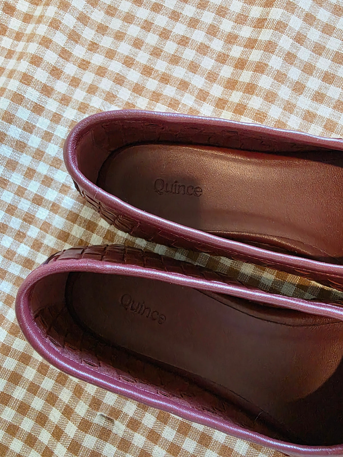 Quince Woven Leather Ballet Flats (6)