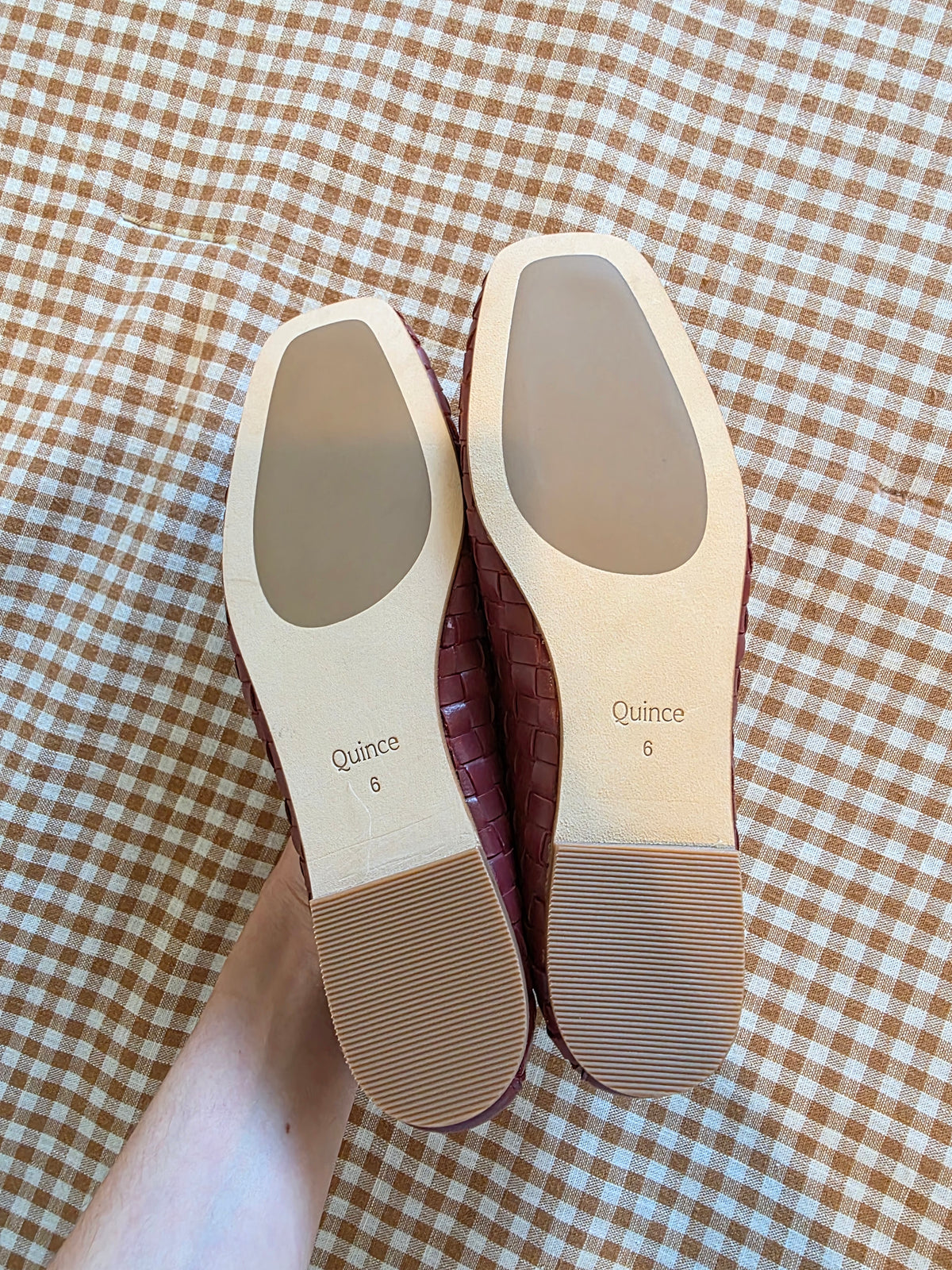 Quince Woven Leather Ballet Flats (6)