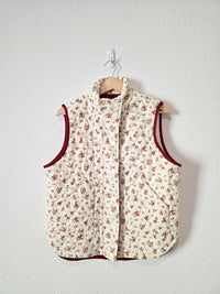 NEW Blu Pepper Floral Quilted Vest (M)
