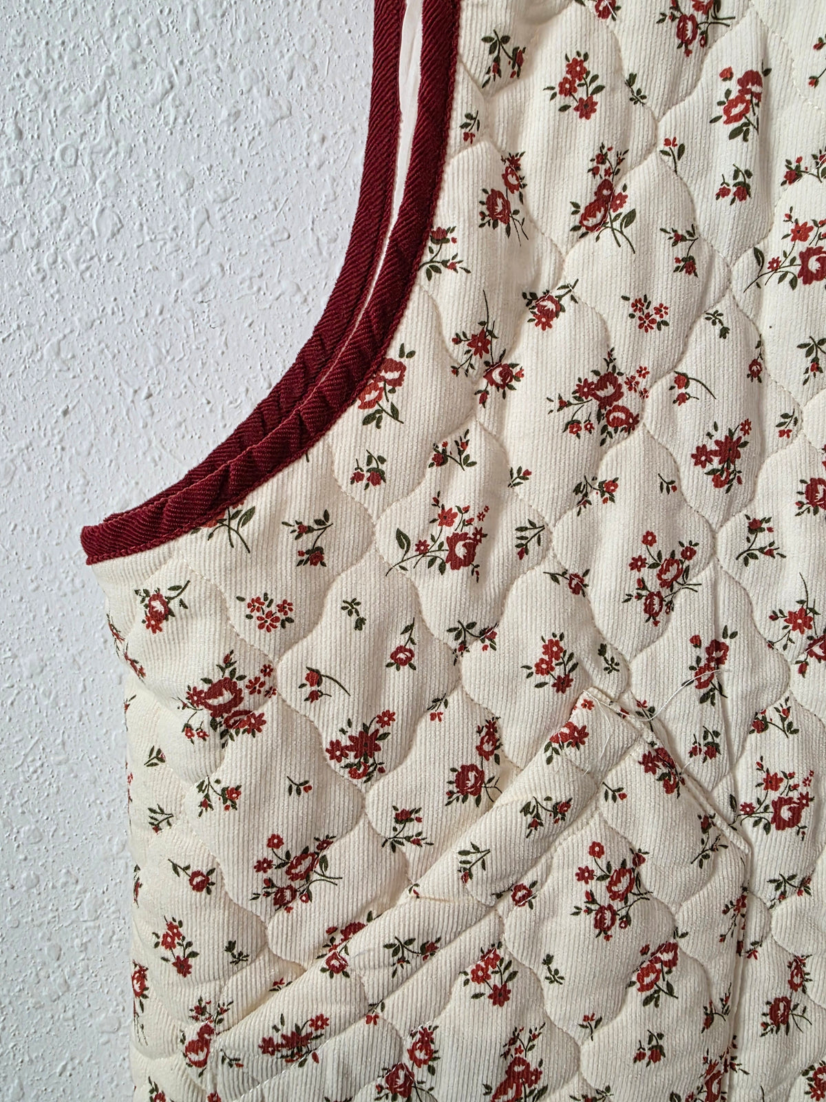 NEW Blu Pepper Floral Quilted Vest (M)