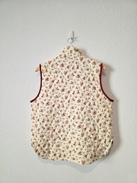 NEW Blu Pepper Floral Quilted Vest (M)