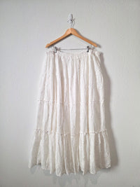 Arula Floral Embroidered Maxi Skirt (3X)