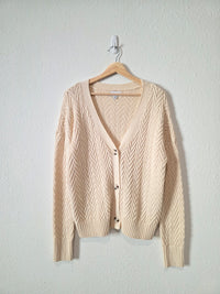 Evereve Textured Cotton Cardigan (XS)