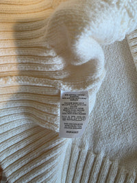 Loft Cable Knit Quarter Zip Sweater (M)