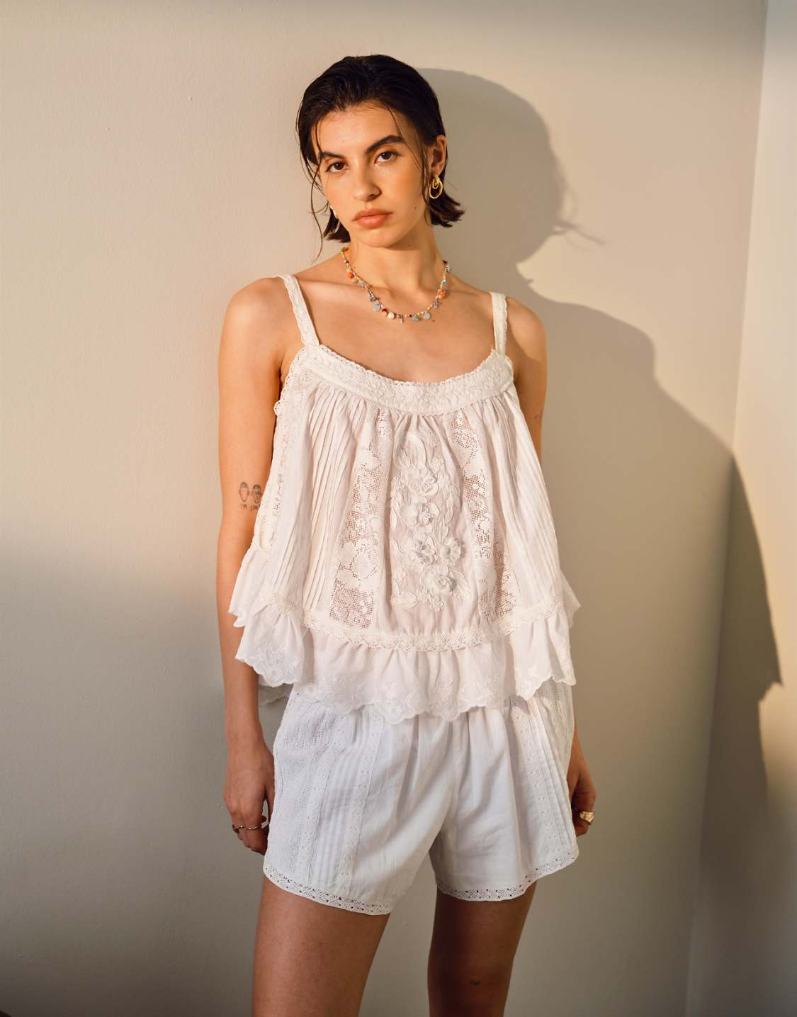Floral Embroidered Cotton Tank (8)