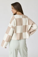Papermoon Checkered Sweater (S)