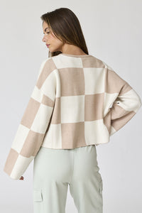 Papermoon Checkered Sweater (S)