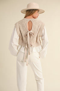 NEW Mable Knit Tie Back Sweater (M)